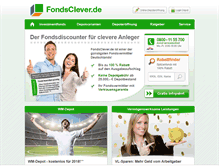Tablet Screenshot of fondsclever.de